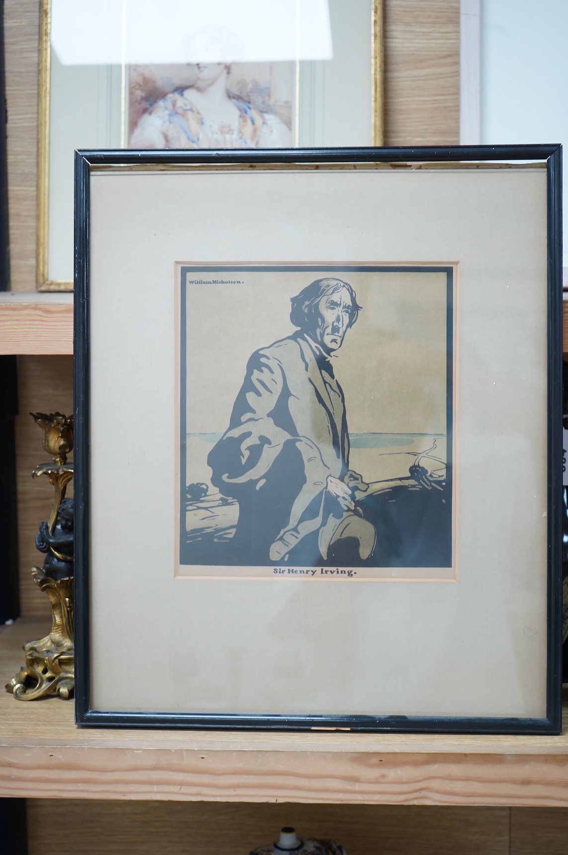 After William Nicholson (1872-1949), 'Sir Henry Irving', lithograph, 25 x 23cm
